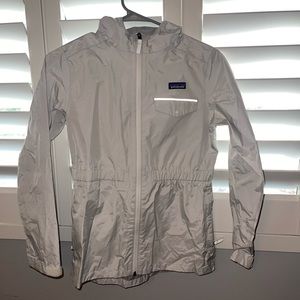 Patagonia White Girls Rain Jacket